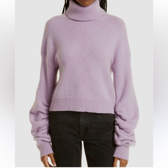 NWT $495 A.L.C. Women's Purple Taryn Wool-Blend Turtleneck Knit Sweater Size XS - Picture 1 of 9